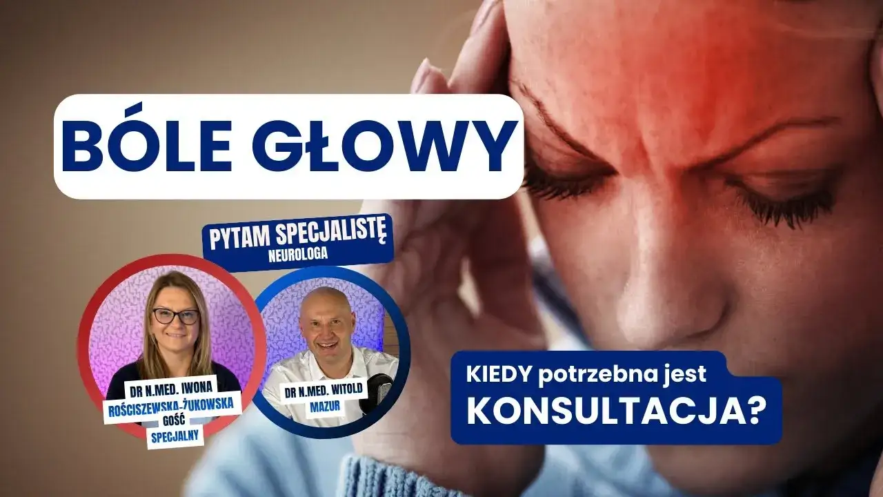Lekarz neurolog rozmawiający z pacjentem o migrenie