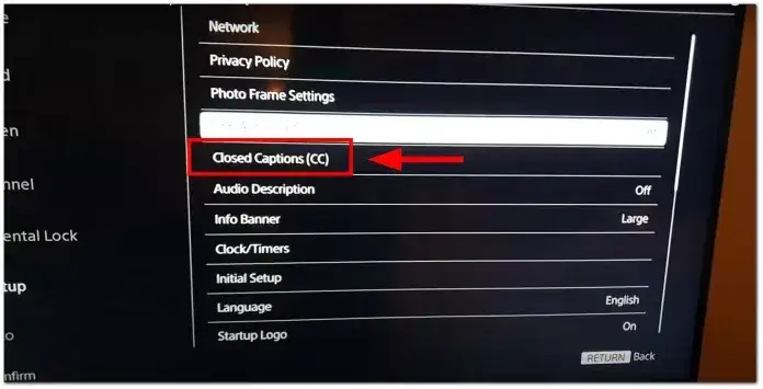 Sony Android TV menu ustawienia napisów