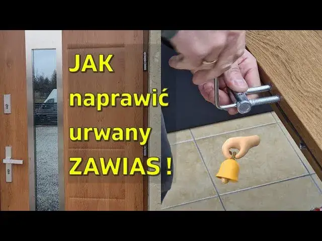 Wyrwany zawias w drzwiach pokojowych