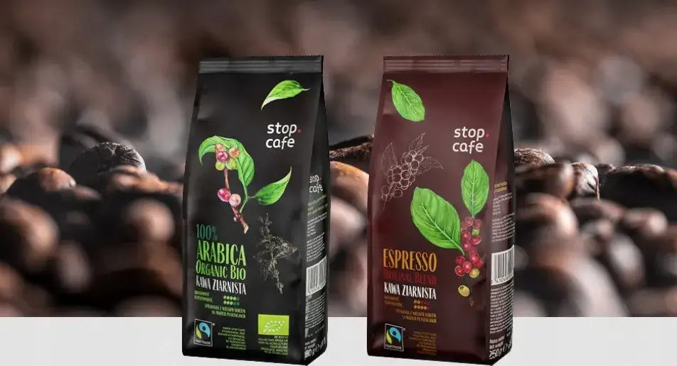 kawa ziarnista Orlen Stop Cafe opakowania