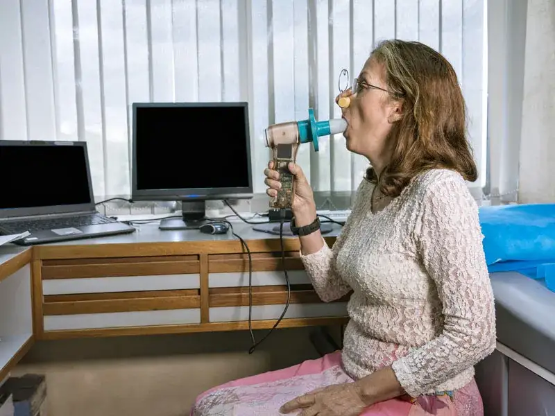 spirometr treningowy jak używać pozycja