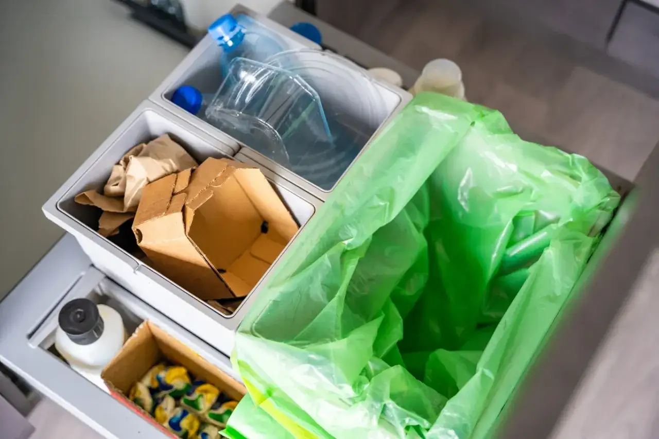 Pojemniki do segregacji odpadów jedzenia