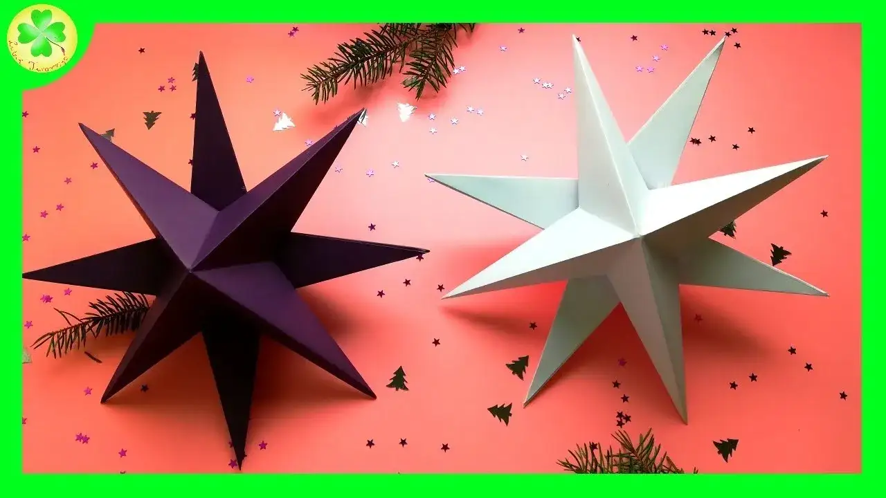 gwiazda 3d z papieru tutorial