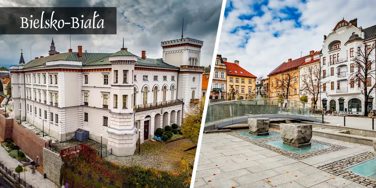 Rynek w Bielsku-Białej kamienice