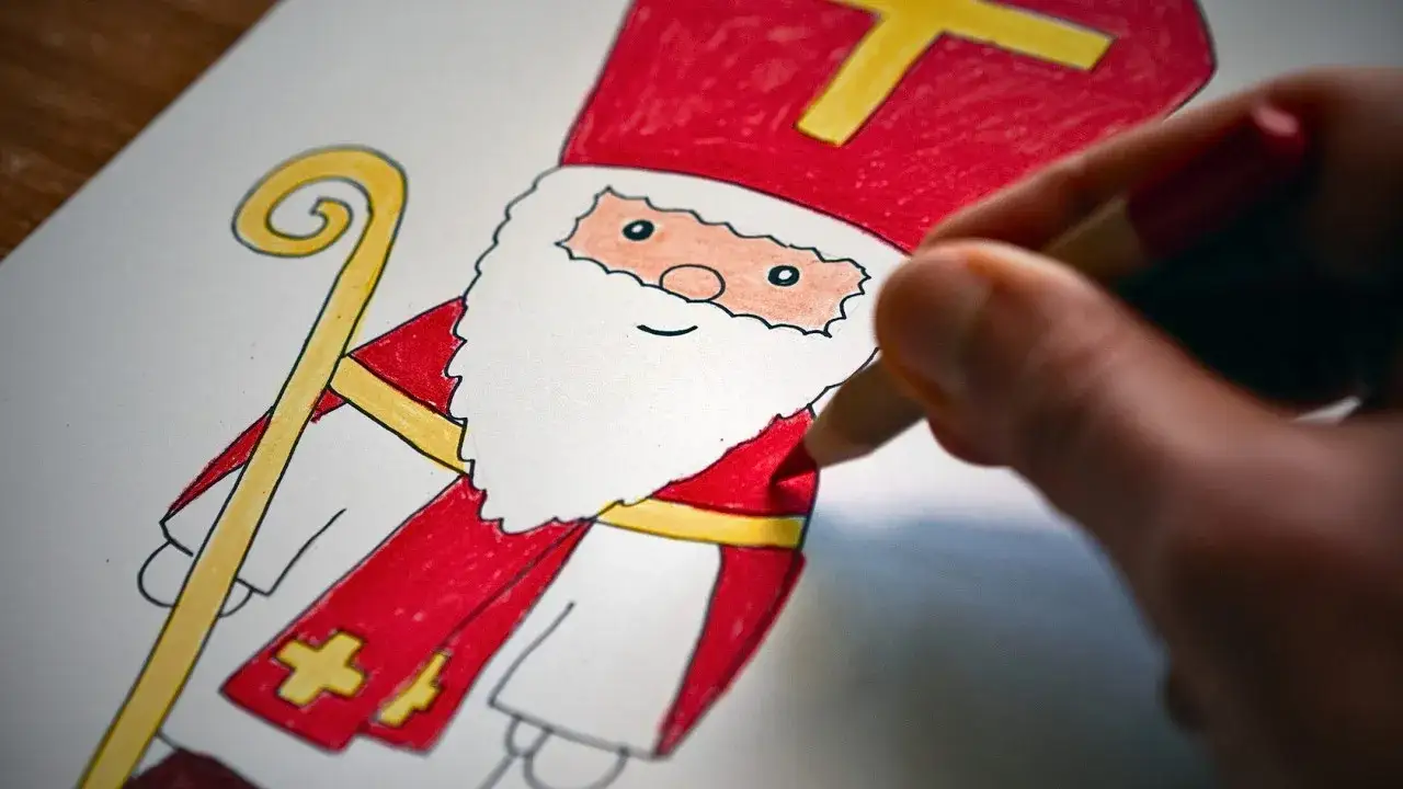 Einfacher Nikolaus zeichnen Schritt f&uuml;r Schritt