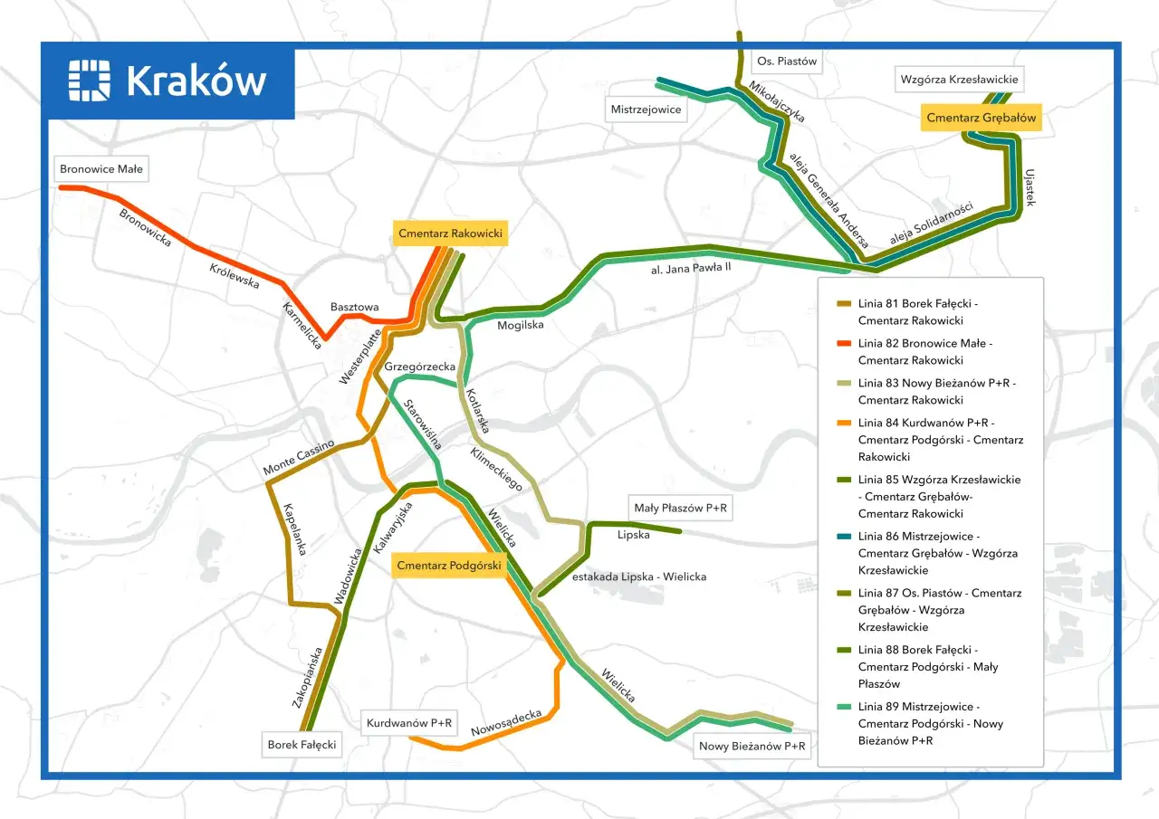 Parking Cmentarz Salwatorski Kraków
