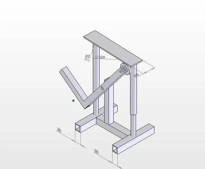 projekt stojaka motocyklowego schemat wymiary