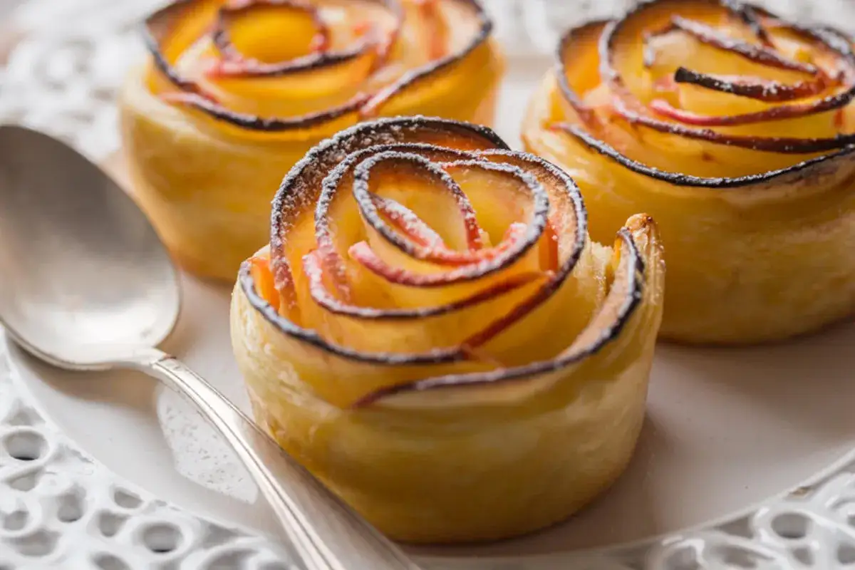 Roses de pommes feuilletées recette