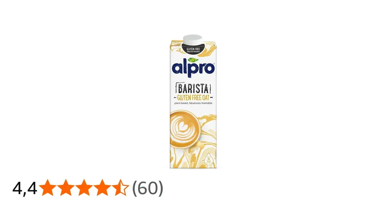 Alpro Barista - Mleko owsiane bez glutenu. Idealne do kawy, nawet jeśli zastanawiasz się, czy mleko owsiane ma gluten.
