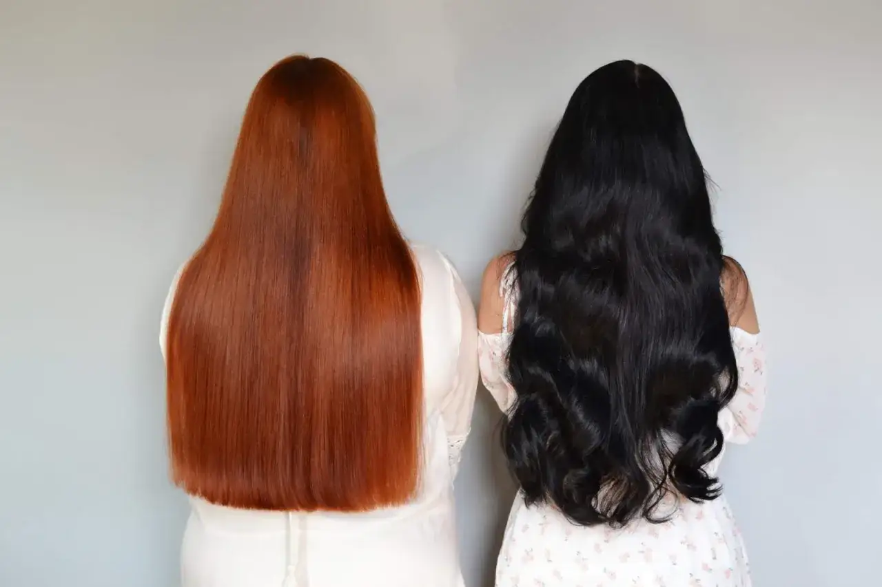 naturalna henna do włosów przed i po