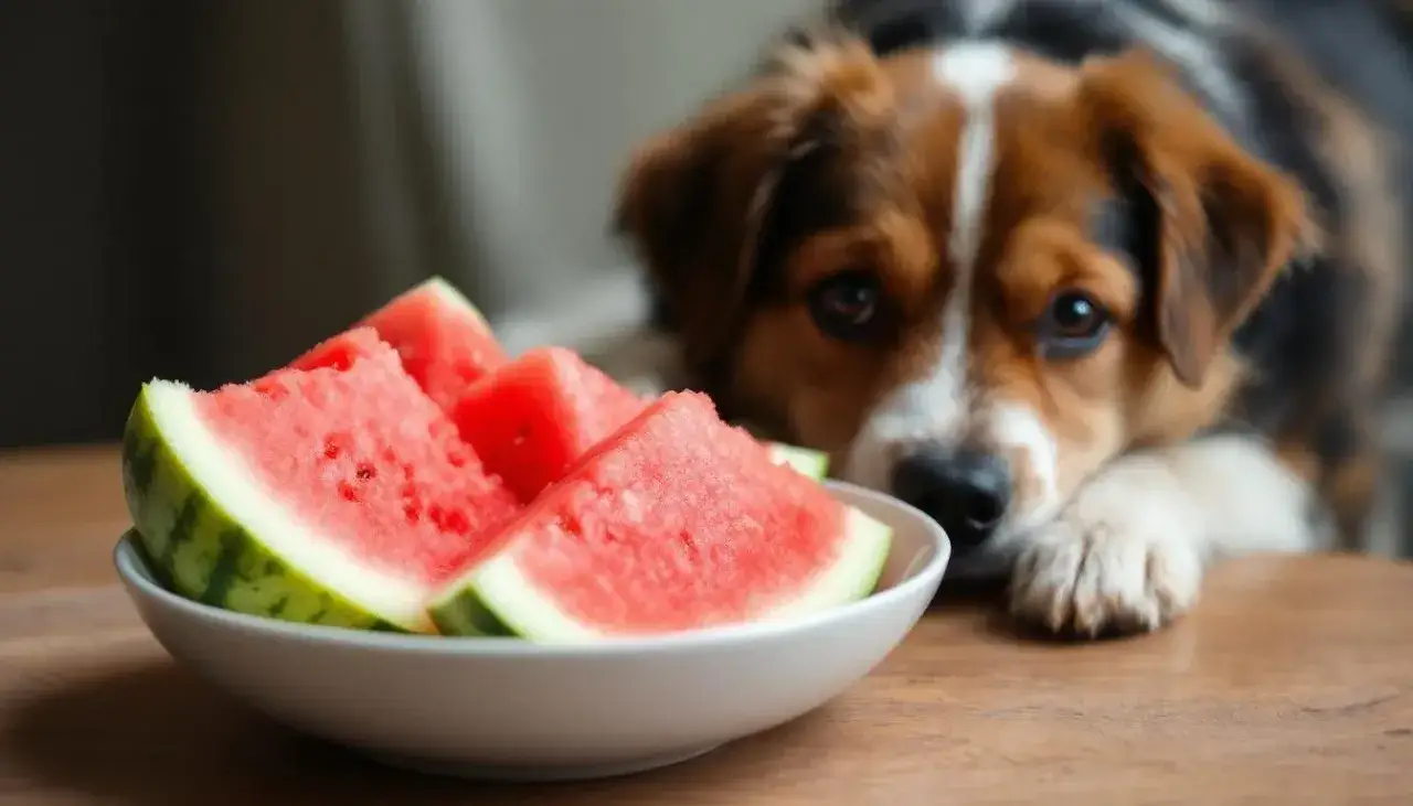 bezpieczne kawałki arbuza dla psa