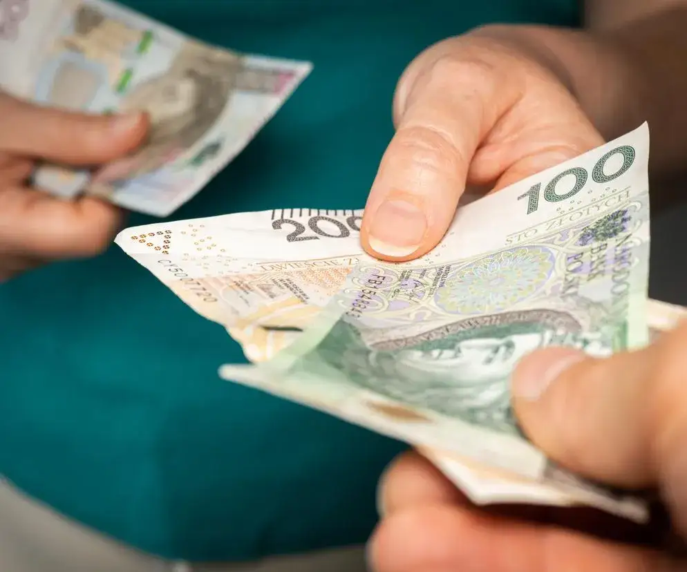 świadczenie 800 plus pieniądze w dłoni