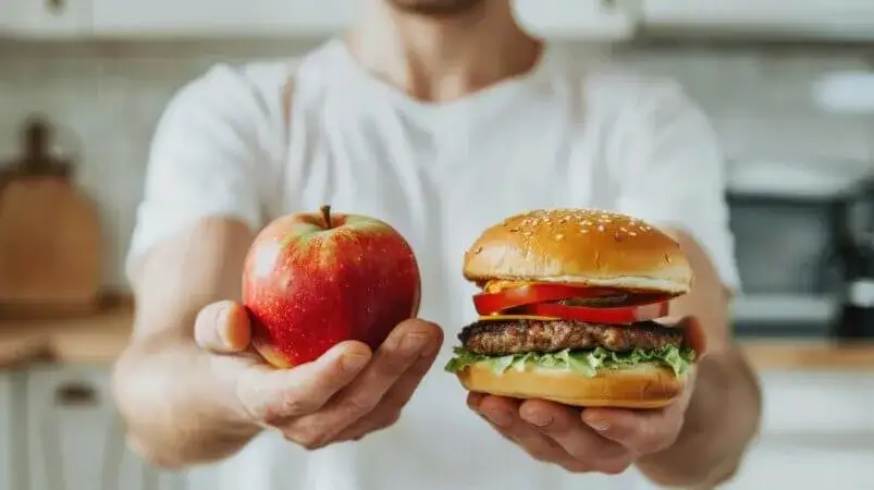 niezdrowe jedzenie po treningu fast food