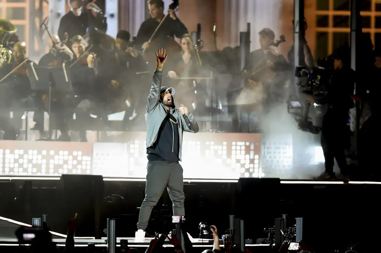 Eminem koncert na żywo publiczność