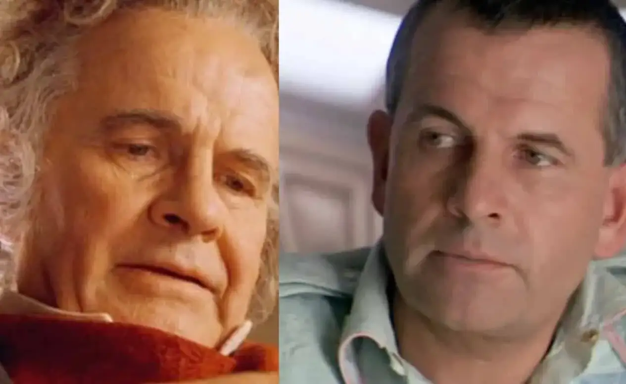 Ian Holm jako Bilbo Baggins i android Ash por&oacute;wnanie
