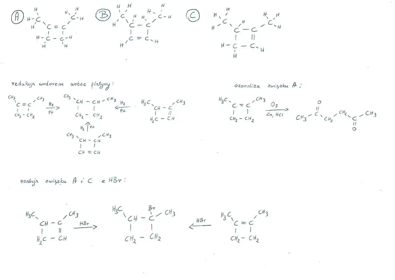 chemia organiczna wzory strukturalne