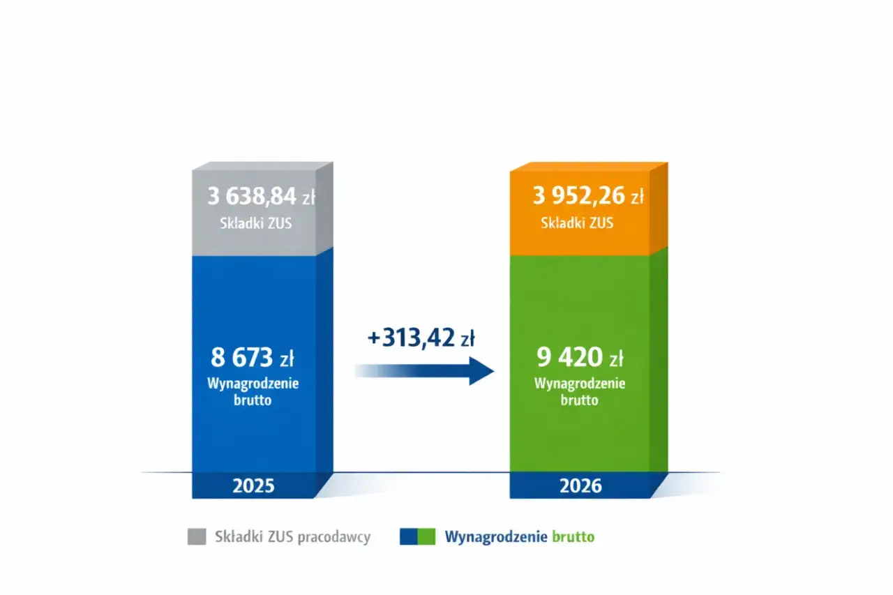 Wykres zarobki spedytorów w Polsce 2026