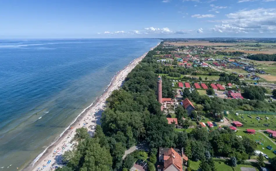 Latarnia morska Gąski widok z g&oacute;ry