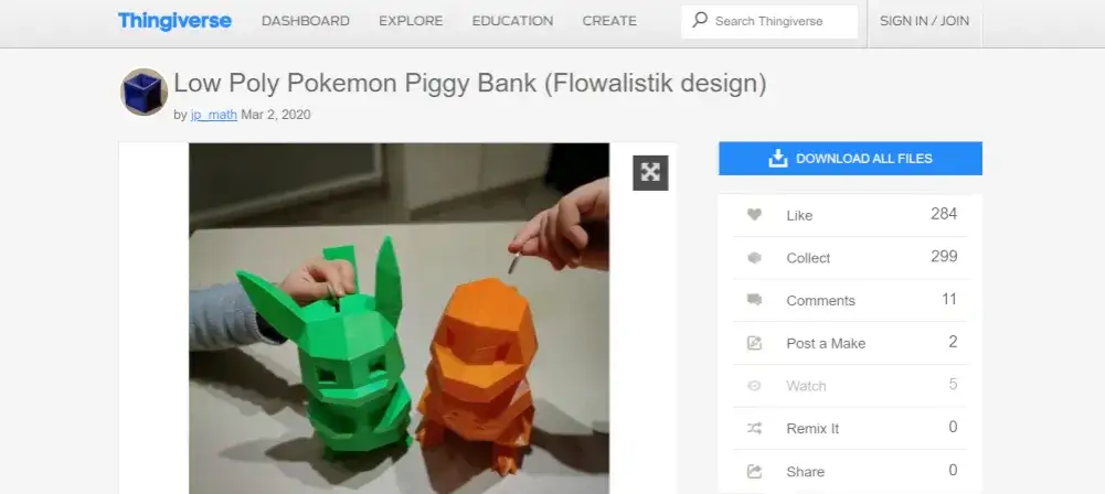 Strony z darmowymi modelami 3D STL