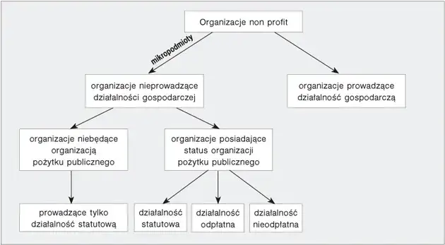 różne typy organizacji non-profit
