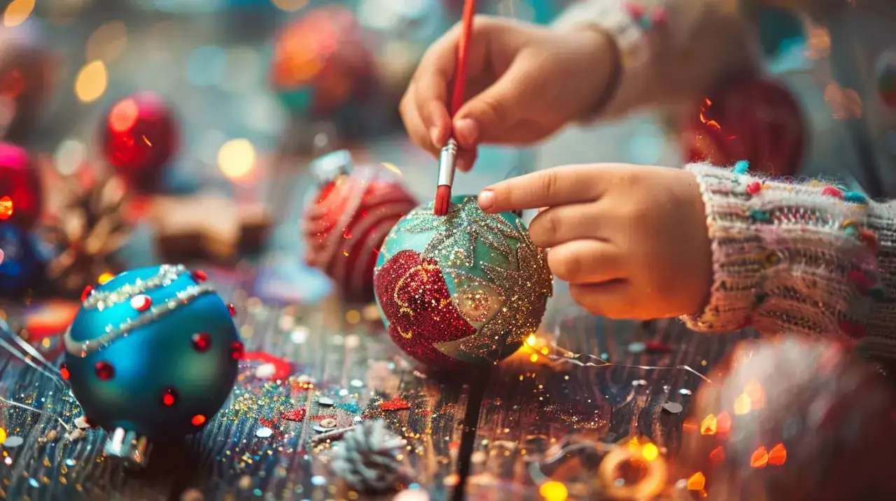 Zdjęcie Bombki robione przez dzieci: Kreatywne ozdoby świąteczne DIY