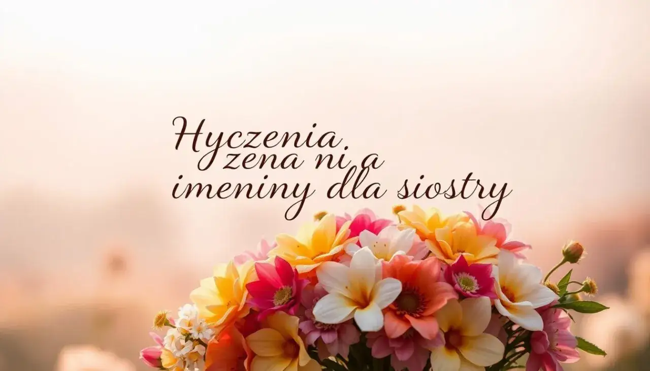 Zdjęcie Najpiękniejsze życzenia na imieniny dla siostry, które zachwycą