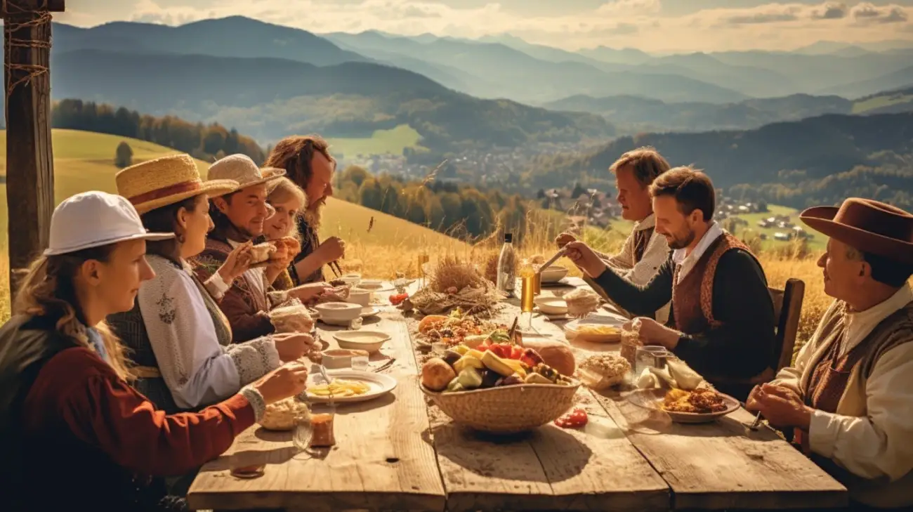 Wystawna kolacja z okazji tradycyjnego redyku w Pieninach: Menu i atrakcje