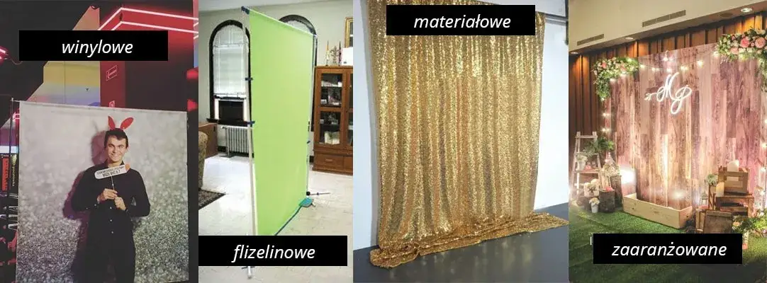 proste tło do fotobudki DIY
