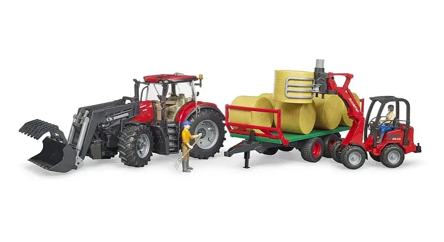 zabawkowy traktor Case Bruder Siku porównanie