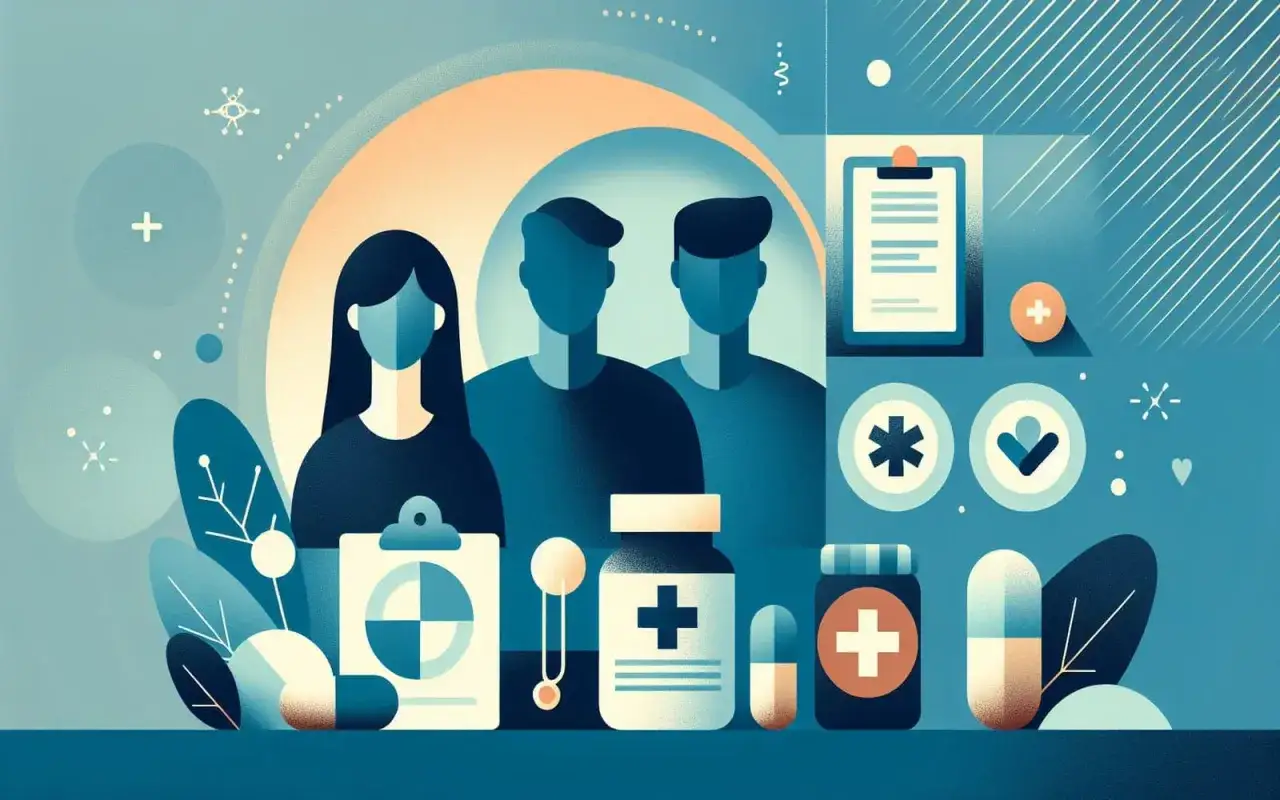 Zesp&oacute;ł medyczny bada przypadki uczulenia na penicylinę, analizując dokumentację i leki.