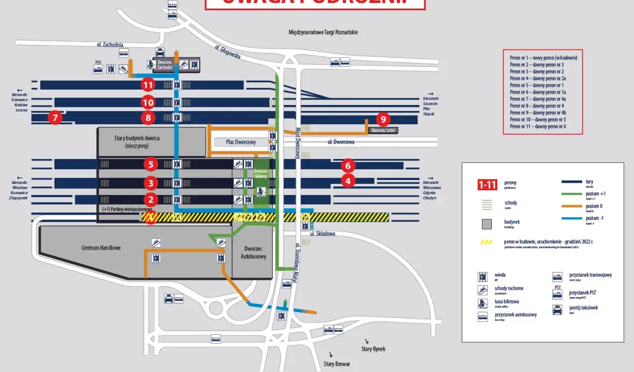 Dworzec Autobusowy Poznań Główny mapa dojazdu