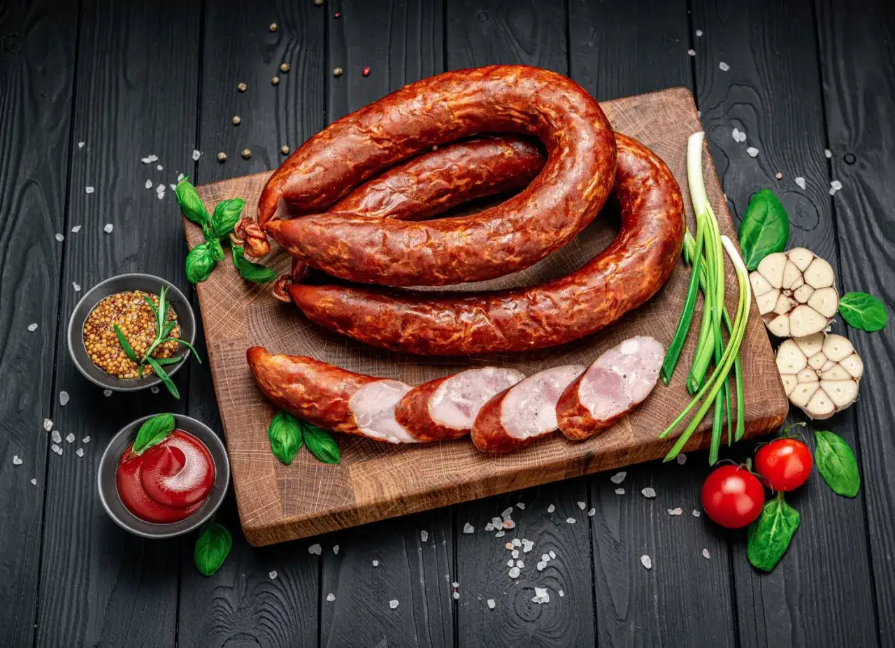 r&oacute;żne rodzaje mięsa wieprzowego na kiełbasę