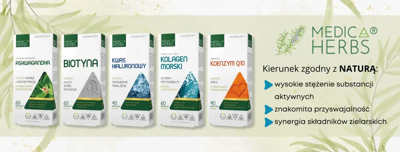 R&oacute;żne rodzaje suplement&oacute;w diety Medica Herbs