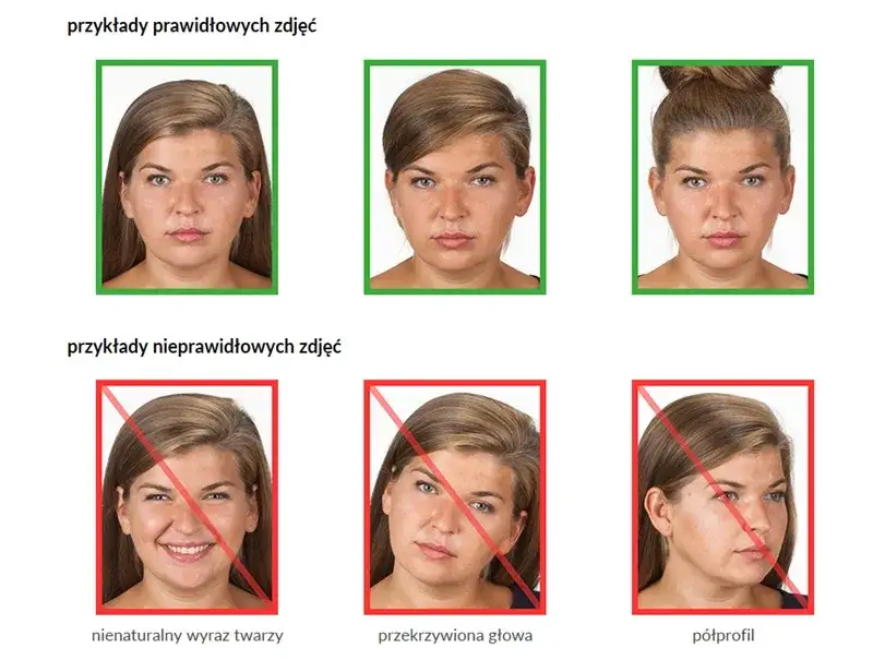 Błędne zdjęcie do legitymacji szkolnej przykłady