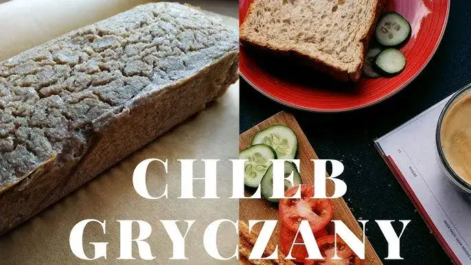 domowy chleb gryczany bezglutenowy przekrojony