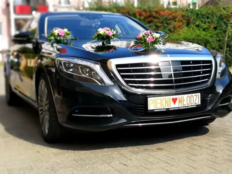 luksusowe auto do ślubu Mercedes S
