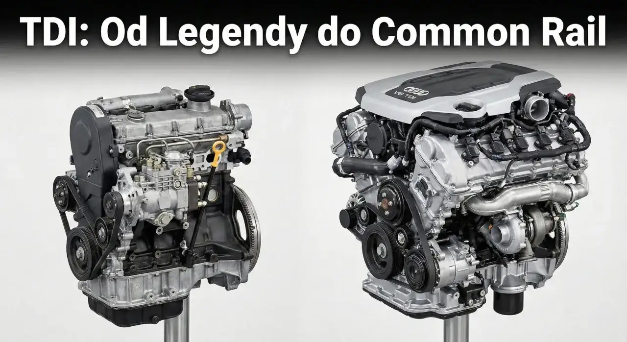 Dwa silniki TDI: starszy, z pompą wtryskową, i nowszy V6 Common Rail. Poznaj ewolucję technologii TDI.