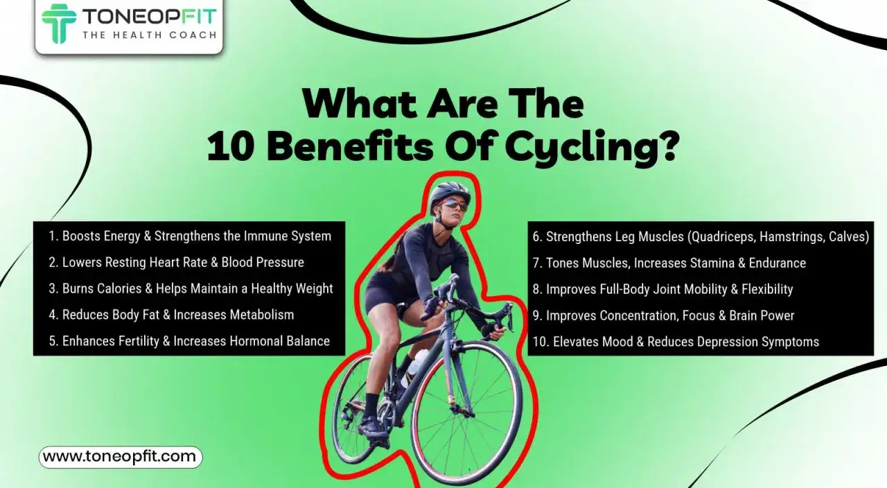 Kobieta na rowerze, lista 10 korzyści z jazdy, w tym czy jazda na rowerze odchudza, poprawia kondycję i samopoczucie.