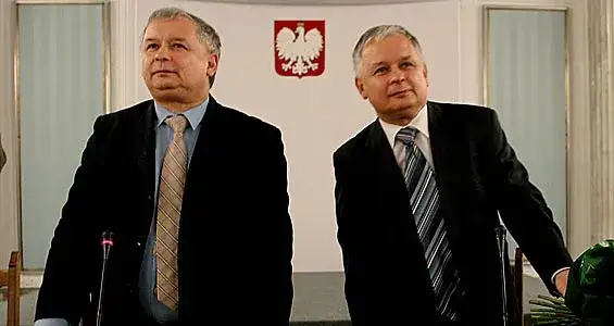 Lech i Jarosław Kaczyńscy 2001