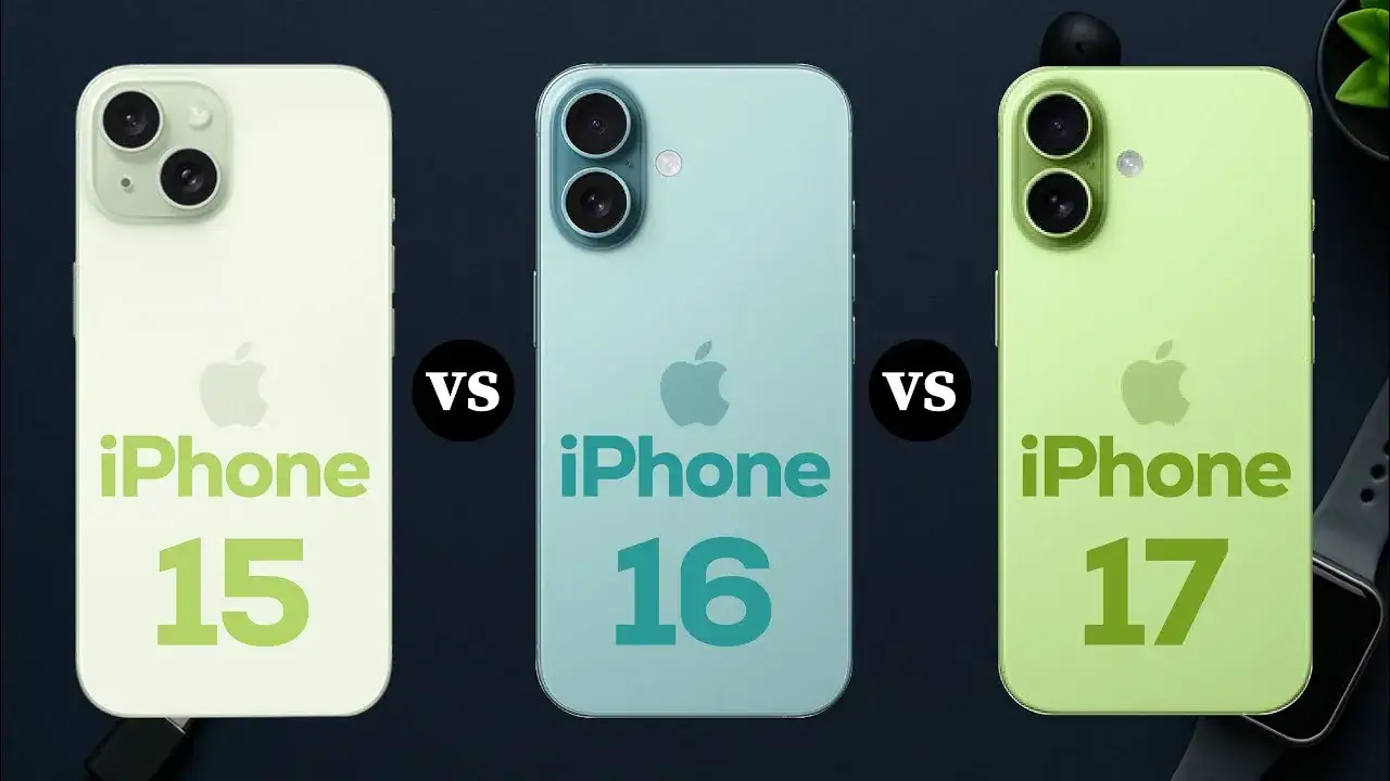 Por&oacute;wnanie modeli iPhone 17, 16, 15