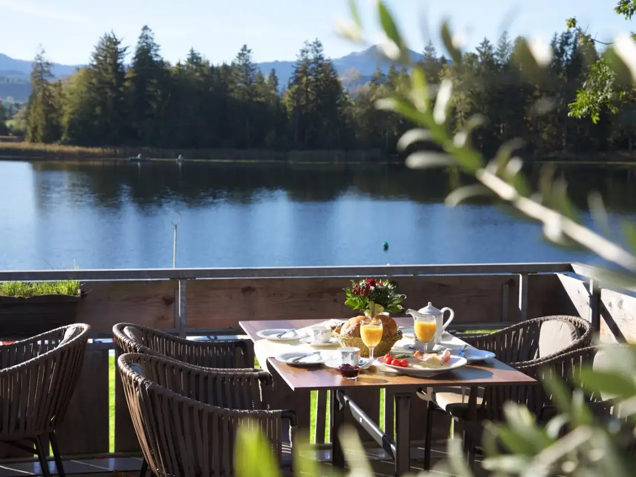 &Ouml;schlesee Seebad Restaurant Terrasse