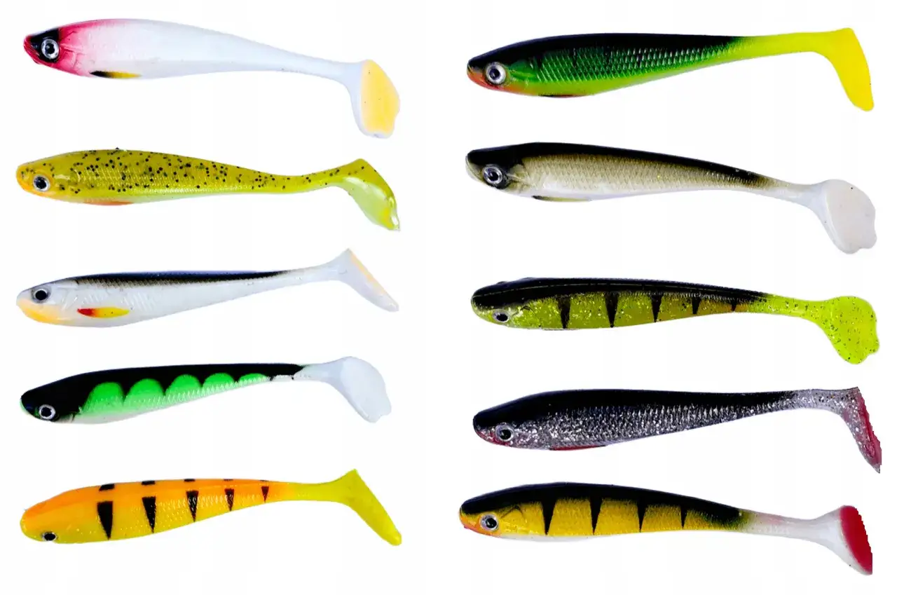 Różne typy przynęt gumowych na szczupaka