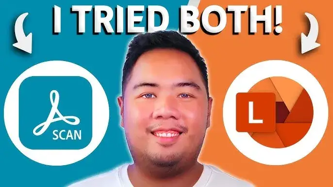 Por&oacute;wnanie interfejs&oacute;w aplikacji Adobe Scan i Microsoft Lens na iPhonie