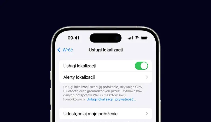 iPhone ustawienia usługi lokalizacji włączanie
