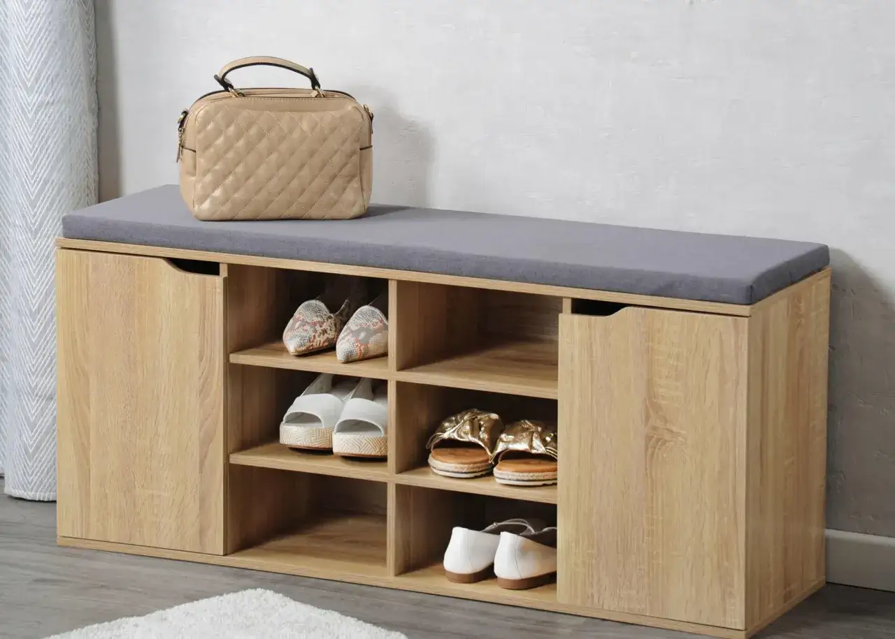 szafka na buty z siedziskiem funkcje design