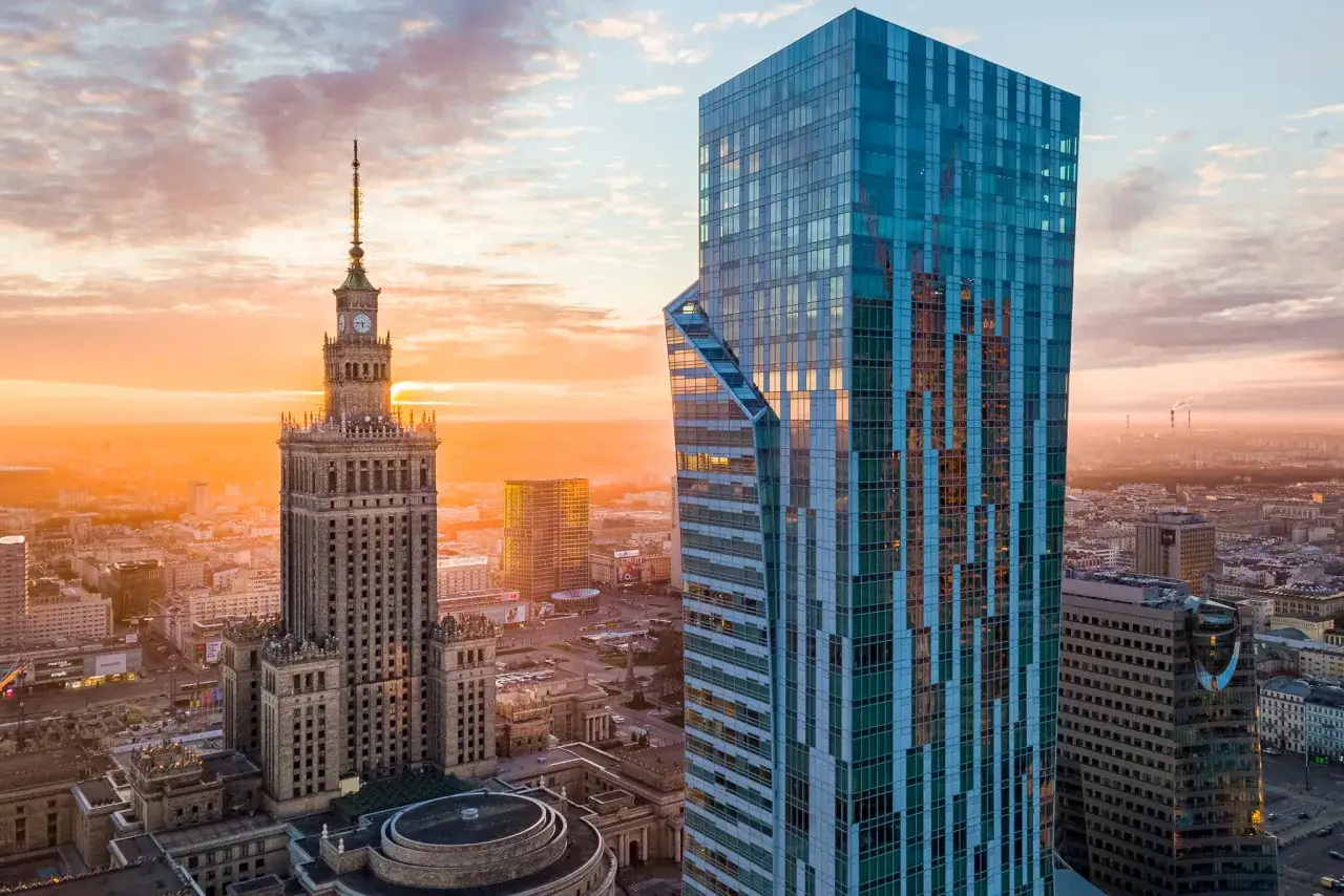 Złota 44 panorama Warszawy