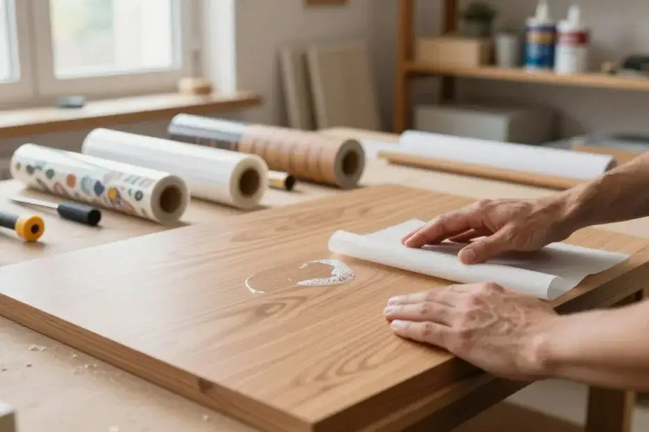 błędy przy oklejaniu mebli pęcherze odklejanie