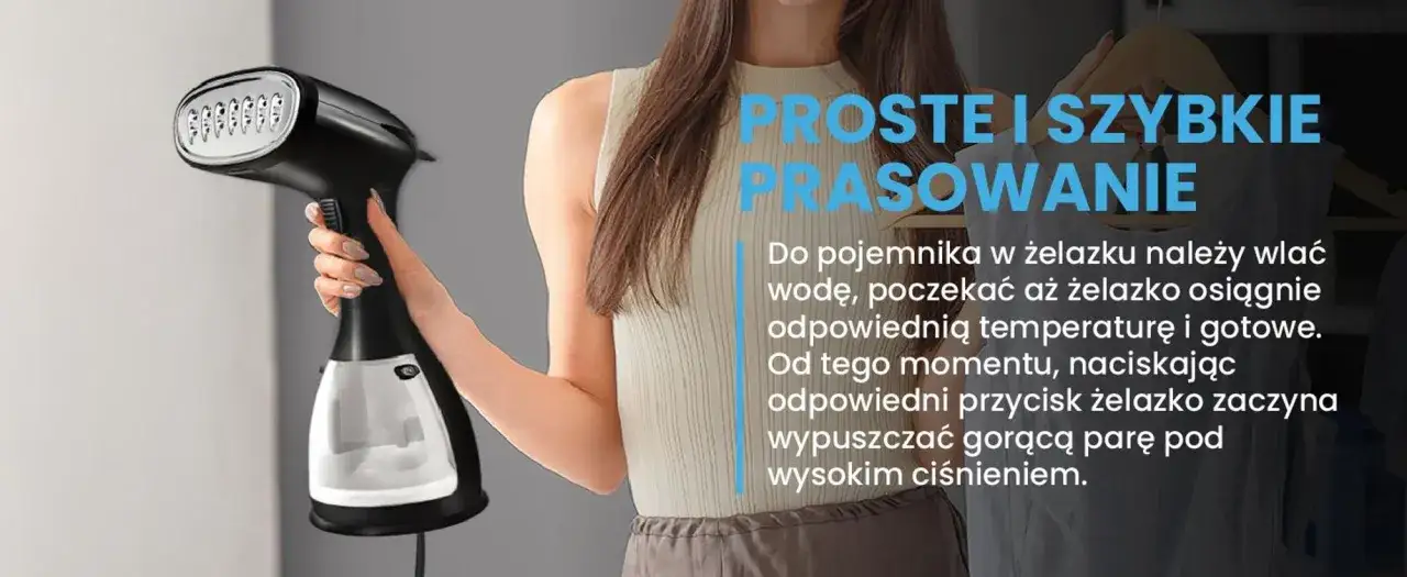Steamer do ubrań i żelazko parowe