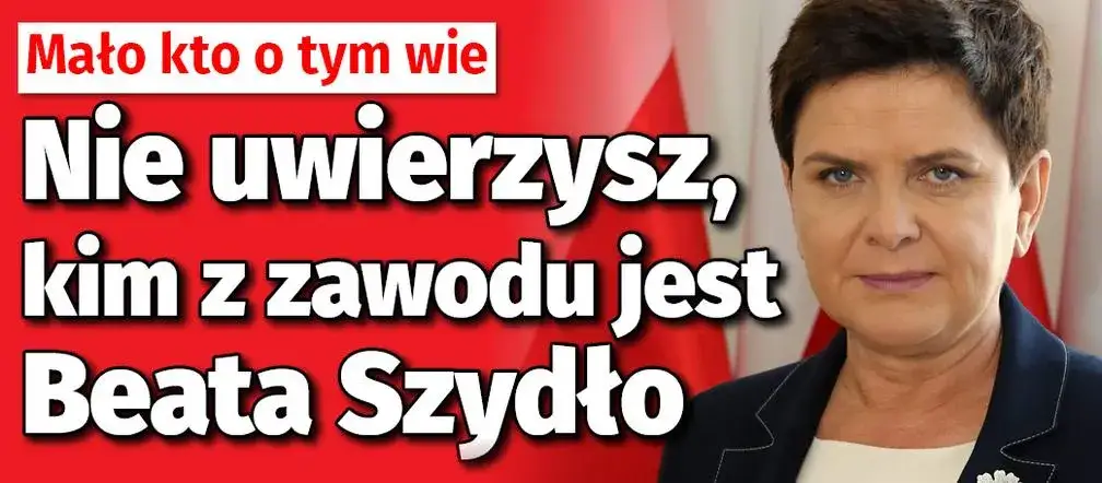 Zdjęcie Beata Szydło kim jest z zawodu? Zaskakujące fakty o jej karierze