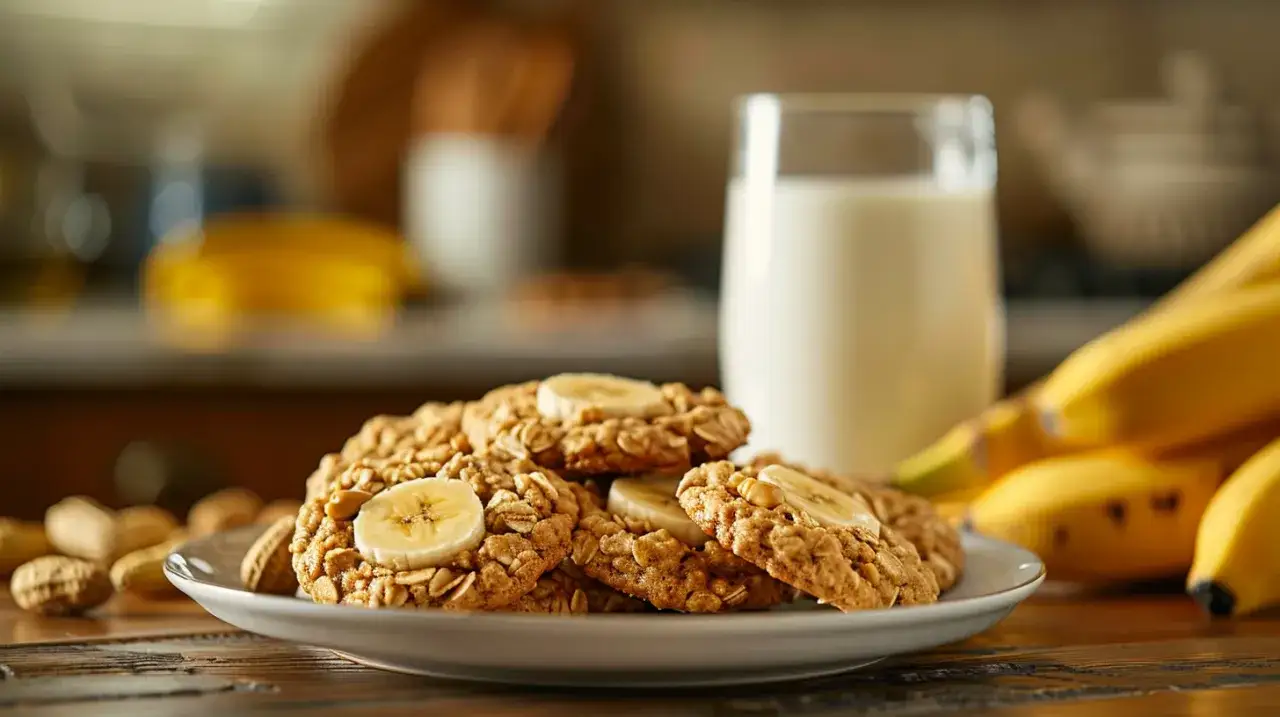 Zdjęcie Ciasteczka owsiane z bananem: Zdrowa przekąska w 5 minut. Spróbuj!